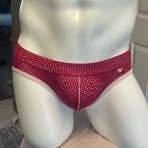 Red Mesh Men's Jockstrap